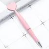 1Piece Love Heart Ballpoint Pen Black Ink Point Shaped Ball Pens Students Writing Tools Office Stationery