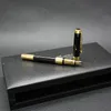 Pens The New Hero 760 Business Gift Fountain Pen Standard 0.5mm Iridium Nib Black Gift Box Highgrade Gift Ink Pen