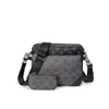 Luxurys tasarımcı çanta erkekler 3pcs set üçlü deri siyah çiçekler messenger çanta crossbody çantalar alışveriş çantası düz omuz çanta çanta kadın cüzdanlar cüzdanlar tote çanta