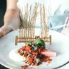 Zestawy naczyń stołowych dekoracja maty sushi maty restauracyjne bambusowe ogrodzenie danie serwujące japońską kuchnię