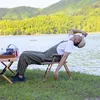 Camp Furniture Nordic Fabric Outdoor Fishing Chairs Camping Portable Folding Chair Multifunctional Backrest Beach