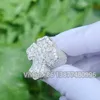 Vivian Cross Baguette Iced Out Diamond Ring Sterling Silver 925 VVS Moissanite Hip Hop Fine Jewelry Rings