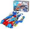 Minifig Screecheres Burst Speed ​​Deformation Car Game Action Siffror Fånga Wafer 360 Rotera Transformation Wild Cars Kids Toys For Boys J230629