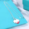 Pendant Necklaces Single pendant heart designer necklaces luxury key designers for womens trendy gifts multicolor plated silver chains jewellry Z230629