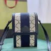 Mini-telefoontas Designer tas Leren canvas tas voor heren en dames Vintage print schoudertas Tas van hoge kwaliteit 696056