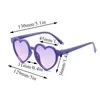 Óculos de sol moda coração crianças marca meninas meninos óculos proteção solar ao ar livre óculos