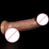 Massager 9 tum super trevlig stor realistisk silikon dildo kvinnor onanator g-spot stor för bisexuell anal plug vuxen dildos