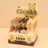 Pennor 36 datorer/Lot Cartoon Bear Press Gel Pen Söt 0,5 mm svart bläck Neutral Pens School Writing Supplies Stationery Promotional Present