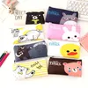 Väskor 24 datorer/Lot Cartoon Bear Rabbit School Pencil Case Cute Animal Pencil Bag Stationery Pen Pouch Office School Supply Canetas Zakka