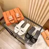 Designer Slippers Slides Mode Gesp Outdoor Schoenen Dames Nieuwe Klassieke Sandalen Zwart Wit Bruin Zacht Leer Sandaal