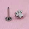 Navel Bell Button Rings Combination 6PCS ASTM 36 Implant Grade 16G Snake Paw Print Bee Marquise CZ Labrets 14G Belly Ring 230628