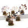 Naszyjniki wisiorek xsm feng shui czakra kryształowe pieniądze drzewo bonsai mini willa dom ozdoba chińska fortuna za bogactwo miniaturę miniaturę