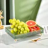 Gerechten Borden Snoep Bord Licht Luxe Nordic Fruit Box Thuis Woonkamer Kleine Snacks Verdeeld Verfrissing Dienblad Plastic Gedroogd Fruit Schotel 230628