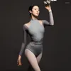 Stadiumkleding Stadiumkleding Dames Ballet Turnpakje Voor Oefenkleding Fluweel Gradiëntkleur Gymnastiek Volwassen Ballerina Lyric Rok