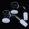 25mm Quartz Banger Nail with 4mm Opaque Bottom Female Male 10mm 14mm 18mm for Dab Rig Bong