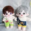 Accessoires de poupée 20 cm vêtements à capuche pull manteau salopette pour idole coton peluche étoile poupées jouet corée Kpop EXO tenue 230629