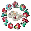 Sea Princess Shoe Charms PVC Accessories Diy Shoe Decoration For Croces Jibz Kids X-Mas Gifts
