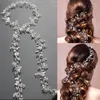 Hair Clips & Barrettes Western Wedding Fashion Headdress For Bride Handmade Crown Floral Pearl Accessories Hairpin Ornaments