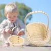 Cestino portaoggetti in tessuto di plastica Cestino per imballaggio regalo per caramelle per feste di matrimonio Cestino in rattan per picnic in plastica non tossico