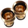 Flores decorativas 2 peças adaptador de lavatório todo em cobre mangueira torneira conector jardim tubo de água universal bocal bronze