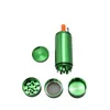 CHROMIUM CRUSHER herb grinders cnc teeth wee grinder 4.57 inches herb smoke Creative portable metal grinder Aluminum alloy bong