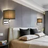 Lámpara de pared LED personalizada creativa europea El Room Carga USB Mesita de noche Dormitorio americano