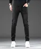 Jeans da uomo Designer designer Hong Kong Marchio di moda europeo Nero per vestibilità slim, Small et, Autunno e inverno Nuovi pantaloni lunghi casual elastici da uomo K45U OG8I