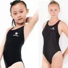 Zwemkleding HXBY One Piece Zwart Triang Competitie Training Waterdicht Chloorbestendig Dames Badmode Badpak Badpak HKD230628