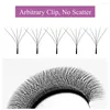 Faux cils LAKANAKU 5D W Shape Clover Lashes Extensions Premade Volume Fans Fluffy D Curl Cilios