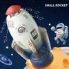 Sand Play Water Fun Rocket Sprinkler Toy for Lawn Wedding Backyard Water Spray Toy Rotate Rocket Flying Sprinkler Gift Kids Summer Water Toy 230628