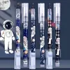 Penne 36 pezzi/lotto astronauta Penna liquida dritta per gel di liquido carino da 0,5 mm inchiostro nero firma penne regalo di cartoleria promozionale