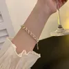 Charm-Armbänder Damen Edelstahl Retro Französische Perle Einfache DIY Armband Schmuck Anhänger Braut Hochzeit Geburtstagsgeschenk Schmuck