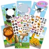 Наклейки для детских игрушек 108 шт. Make A Face DIY Animal Jigsaw Смешные игры-головоломки Подарок Креативные детские игрушки 230628