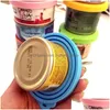 Dog Bowls Feeders Pet Food Can Er Sile Lids For Cat Cans Fits Most Standard Size Bpa Jk2012Xb Drop Delivery Home Garden Supplies Dh9Ew