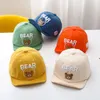 Caps Hats Soft Brim Baby Cap Hat Cartoon Solid Cotton Kids Boy Girls Baseball Outdoor Summer Toddler Infant Sun Visor 230628