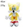 Toptan Anime 40 CM sonic Kirpi Büyük boy peluş oyuncak çocuk oyun arkadaşı kanepe atmak yastık tatil hediye pencere dekorasyonu