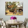 印象派の風景キャンバスアート庭の家族rue carcel paul gauguin paintings手作りの高品質の家の装飾