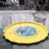 Sand Play Water Fun Summer Lawn Children Water Game Play Mat Kids Outdoor Splash Mat For Kids Pool Games Toy Sprinkle Splash Water Toy Bath Pad 230629