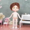 Dolls Nude Body BOY Cute Face BJD Doll 13 Joint 16cm Blue Yellow eyes Little boys Make Up Toy kids Gift 230629