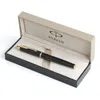Pennen Parker Im Luxury Ballpoint Gift Box Metal Pen Aangepast met eigen Rollerball Ink Office Pen