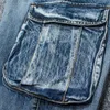 Hommes Jeans Holyrising hommes pantalons décontracté coton Denim pantalon Multi poche Cargo mode grande taille 186655 230629