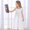 Pyjamas Toddle Girl White Nightdress Princess Dress Children Pyjamas Nightgowns for Girls Kids Night Dress Girl Soce Sleeping Dress 230628