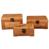 Smycken påsar 2x bambu hantverk prinsessa koreansk låda trälagringssamling gåva stor