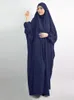 Abbigliamento etnico 10 colori Abito hijab con cappuccio per donne musulmane Indumento da preghiera Jilbab Abaya Lungo Khimar Copertura completa Abito Ramadan Abbigliamento islamico