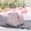 Emballage cadeau 2023 arrivée marbre couleur mariage boîte à bonbons sac Kraft papier Suger Case chocolat boîtes sacs pour bébé douche fête