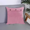 Kudde/dekorativt modeomslag God Comfort Sofa Cushion Cover oavbruten fyrkantig kuddefodral med vintage-knappskydd R230629