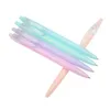 Stylos 60pcs Jelly Color Kawaii Ballpoint Pen 573f PushType Plastic Ballpoint Plastic Plastic Supports