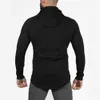 Heren Hoodies Sweatshirts Herfst Nieuwe Mannen Katoen Sweatshirt Gym Fitness Bodybuilding Hoodies Mannelijke Casual Mode Slanke Capuchon Rits Jas Tops Kleding J230629