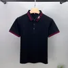 Mens Polos High End Bee broderi Kort ärm Polo Shirt Mens Summer Lapel Tshirt Loose Large Fashion Casual Half Top 230629