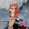 Dolls 30 Cm 16 BJD Doll Winter Dress Set 23 Mobile Joint Makeup Cute Girl Occhi marroni con gonna alla moda Giocattolo fai da te Regalo 230629